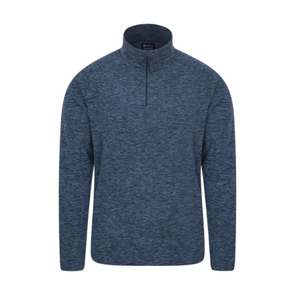 Navy - Front - Mountain Warehouse Mens Snowdon II Fleece Top