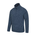 Navy - Side - Mountain Warehouse Mens Snowdon II Fleece Top