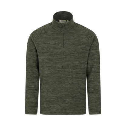 Green - Front - Mountain Warehouse Mens Snowdon II Fleece Top