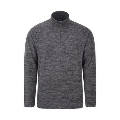 Grey - Front - Mountain Warehouse Mens Snowdon II Fleece Top