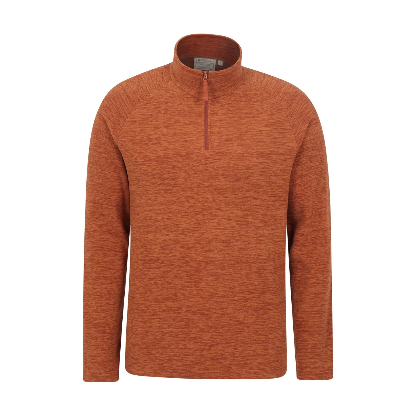 Rust - Front - Mountain Warehouse Mens Snowdon II Fleece Top