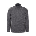 Charcoal - Front - Mountain Warehouse Mens Snowdon II Fleece Top