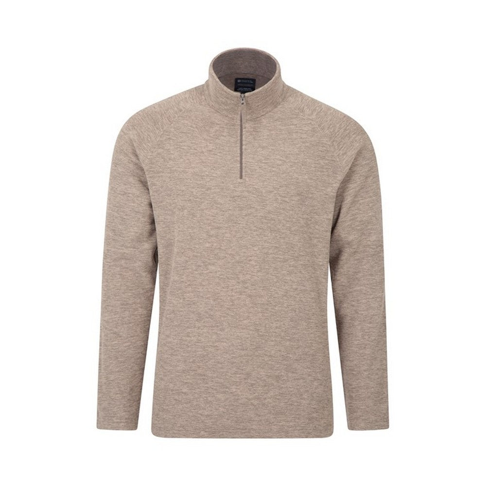 Brown - Front - Mountain Warehouse Mens Snowdon II Fleece Top