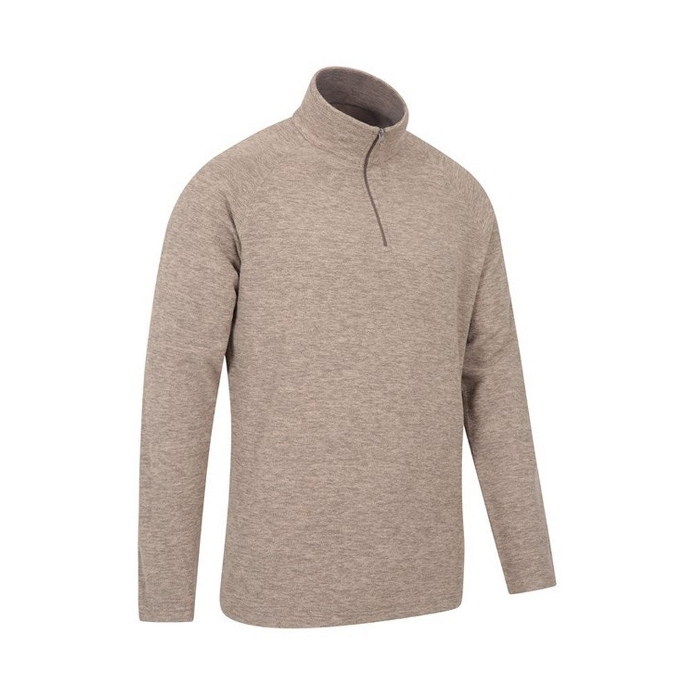 Brown - Back - Mountain Warehouse Mens Snowdon II Fleece Top