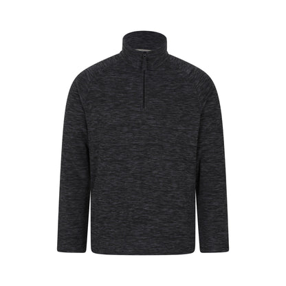 Black - Front - Mountain Warehouse Mens Snowdon II Fleece Top
