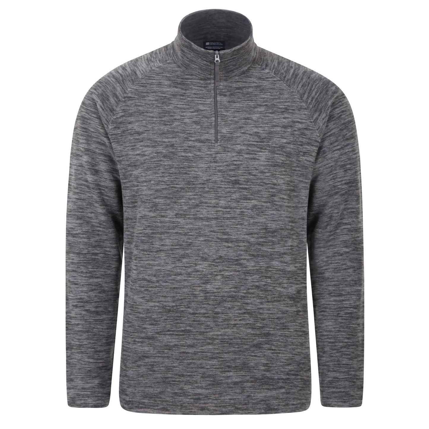 Grey - Front - Mountain Warehouse Mens Snowdon II Fleece Top