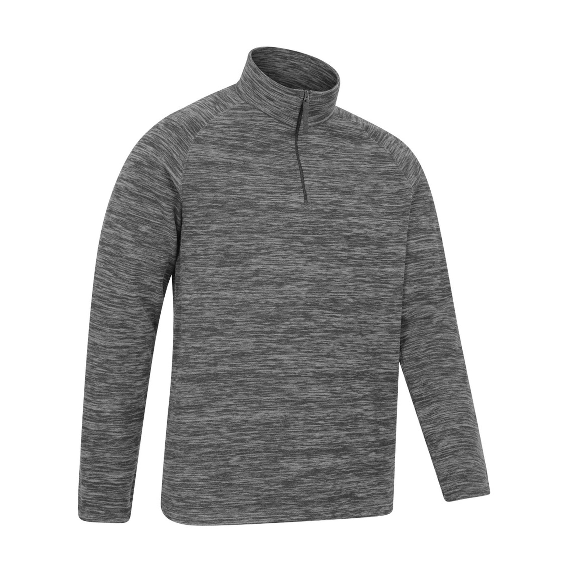 Grey - Side - Mountain Warehouse Mens Snowdon II Fleece Top