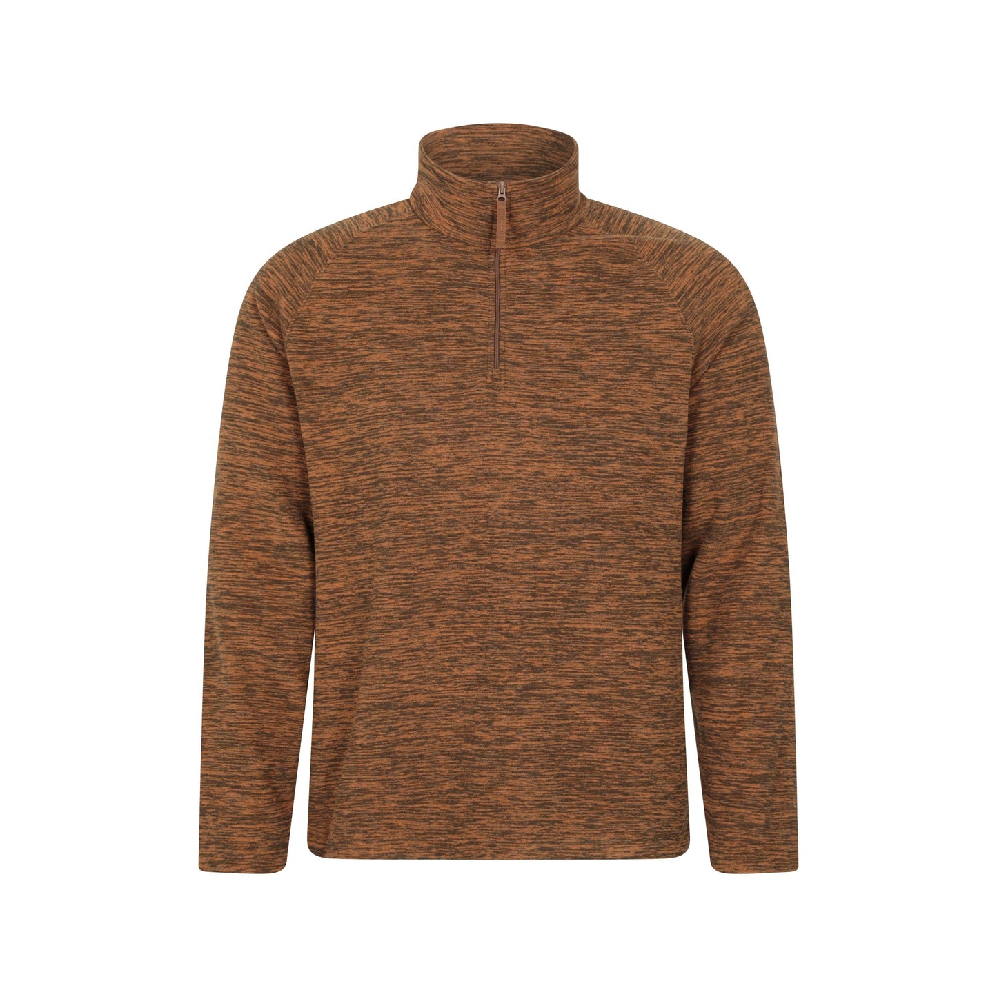 Burnt Orange - Front - Mountain Warehouse Mens Snowdon II Fleece Top