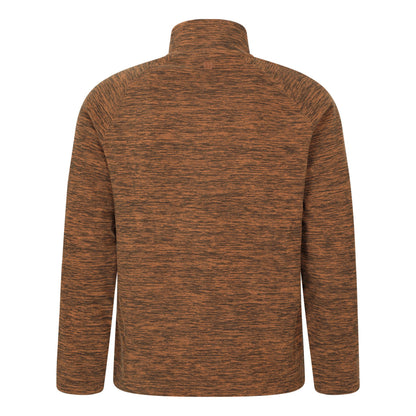 Burnt Orange - Back - Mountain Warehouse Mens Snowdon II Fleece Top