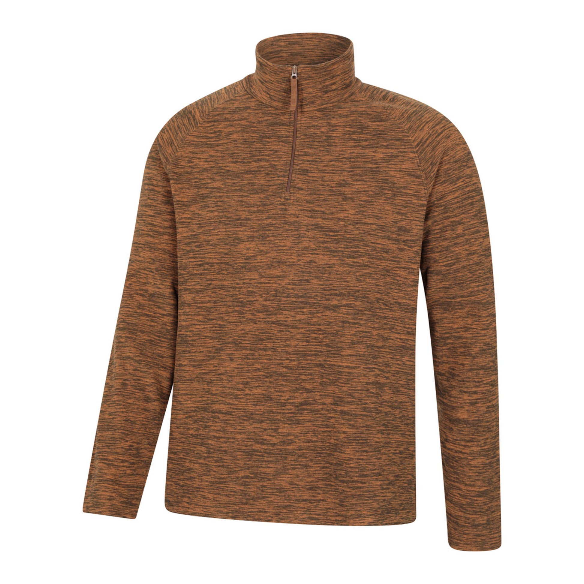 Burnt Orange - Side - Mountain Warehouse Mens Snowdon II Fleece Top