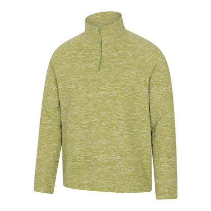 Pale Green - Side - Mountain Warehouse Mens Snowdon II Fleece Top