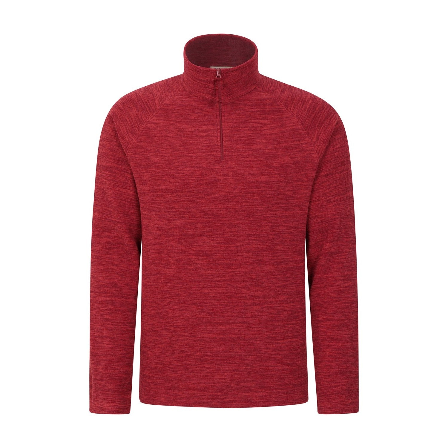 Dark Red - Front - Mountain Warehouse Mens Snowdon II Fleece Top