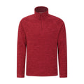 Dark Red - Front - Mountain Warehouse Mens Snowdon II Fleece Top