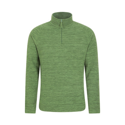 Bright Green - Front - Mountain Warehouse Mens Snowdon II Fleece Top