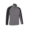 Dark Grey - Back - Mountain Warehouse Mens Ashbourne II Half Zip Fleece Top