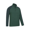 Khaki Green - Side - Mountain Warehouse Mens Ashbourne II Half Zip Fleece Top