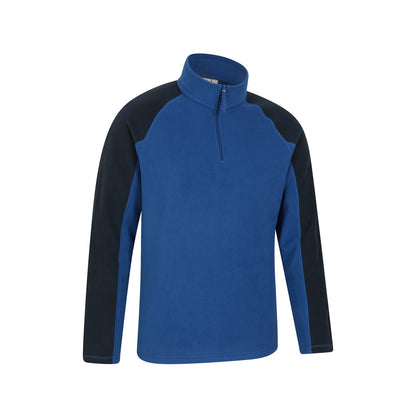 Cobalt - Back - Mountain Warehouse Mens Ashbourne II Half Zip Fleece Top