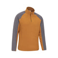 Mustard - Lifestyle - Mountain Warehouse Mens Ashbourne II Half Zip Fleece Top