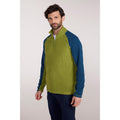 Bright Green - Front - Mountain Warehouse Mens Ashbourne II Half Zip Fleece Top