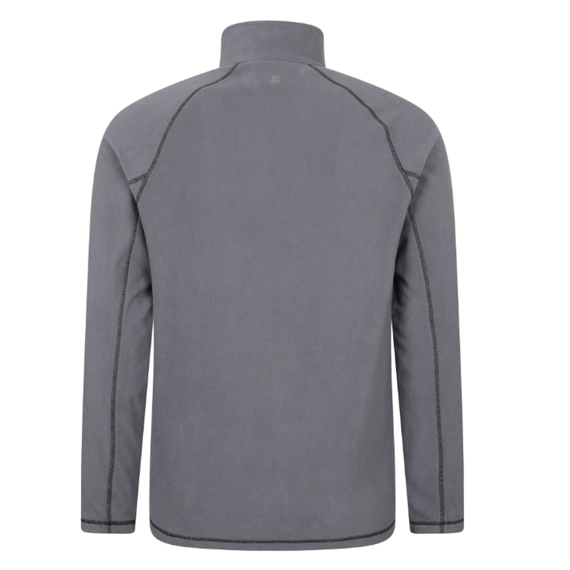 Charcoal - Back - Mountain Warehouse Mens Ashbourne II Half Zip Fleece Top