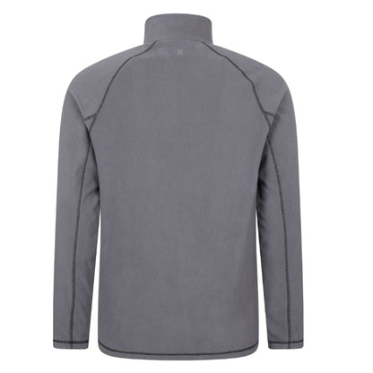 Charcoal - Back - Mountain Warehouse Mens Ashbourne II Half Zip Fleece Top