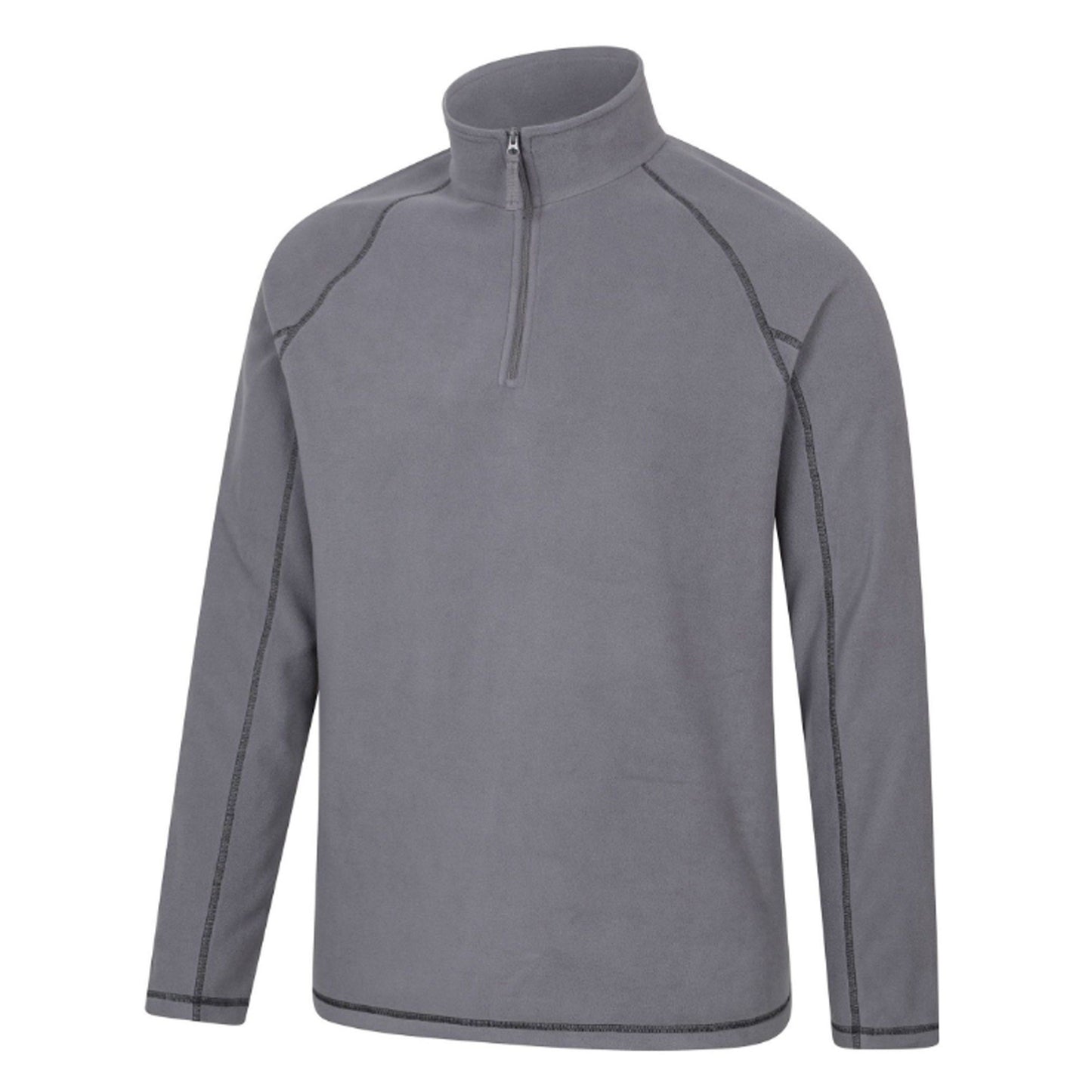 Charcoal - Lifestyle - Mountain Warehouse Mens Ashbourne II Half Zip Fleece Top