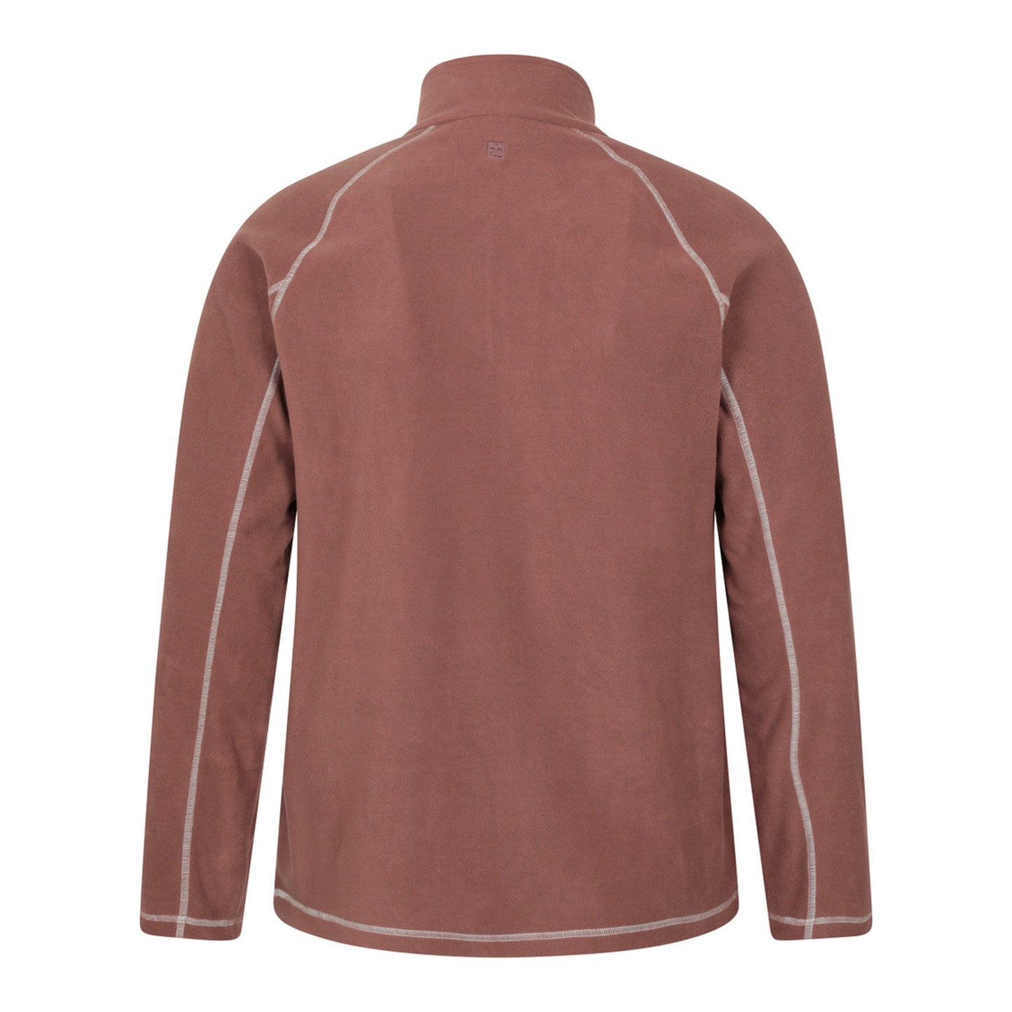 Brown - Back - Mountain Warehouse Mens Ashbourne II Half Zip Fleece Top