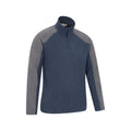 Dark Blue - Side - Mountain Warehouse Mens Ashbourne II Half Zip Fleece Top