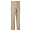 Beige - Side - Mountain Warehouse Mens Trek II Convertible Hiking Trousers