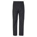 Black - Front - Mountain Warehouse Mens Trek II Convertible Hiking Trousers