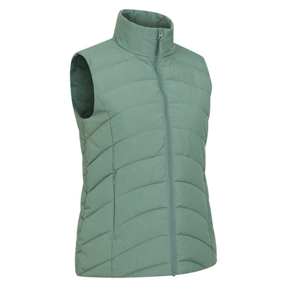 Dark Green - Side - Mountain Warehouse Womens-Ladies Opal Padded Gilet