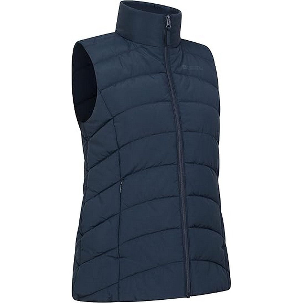 Navy - Side - Mountain Warehouse Womens-Ladies Opal Padded Gilet