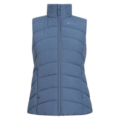 Blue - Front - Mountain Warehouse Womens-Ladies Opal Padded Gilet