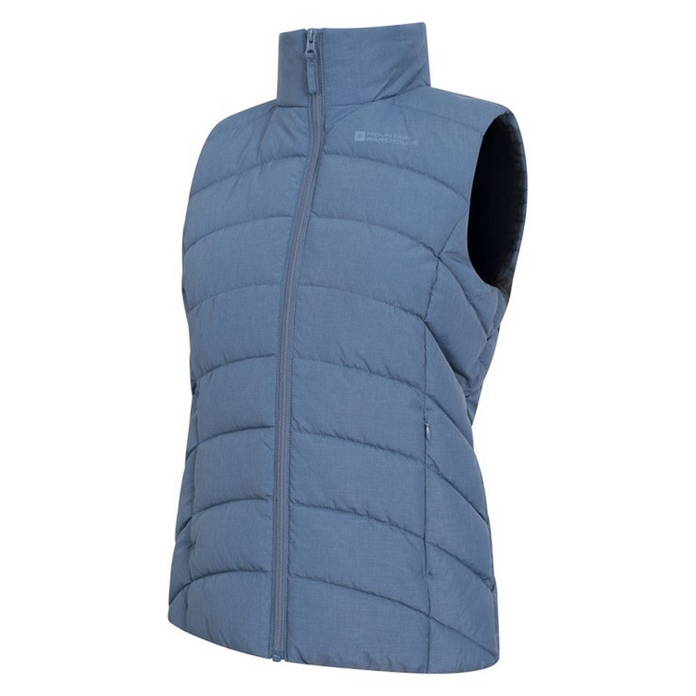 Blue - Side - Mountain Warehouse Womens-Ladies Opal Padded Gilet