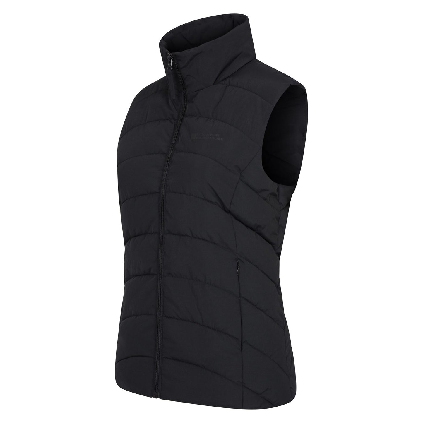 Black - Side - Mountain Warehouse Womens-Ladies Opal Padded Gilet