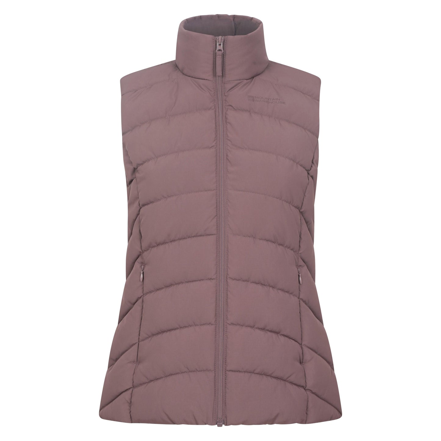 Taupe - Front - Mountain Warehouse Womens-Ladies Opal Padded Gilet