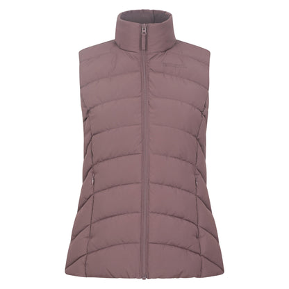 Taupe - Front - Mountain Warehouse Womens-Ladies Opal Padded Gilet