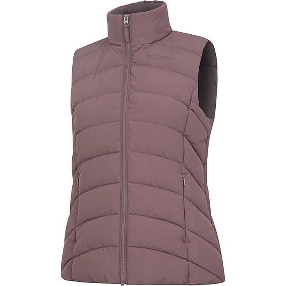 Taupe - Side - Mountain Warehouse Womens-Ladies Opal Padded Gilet