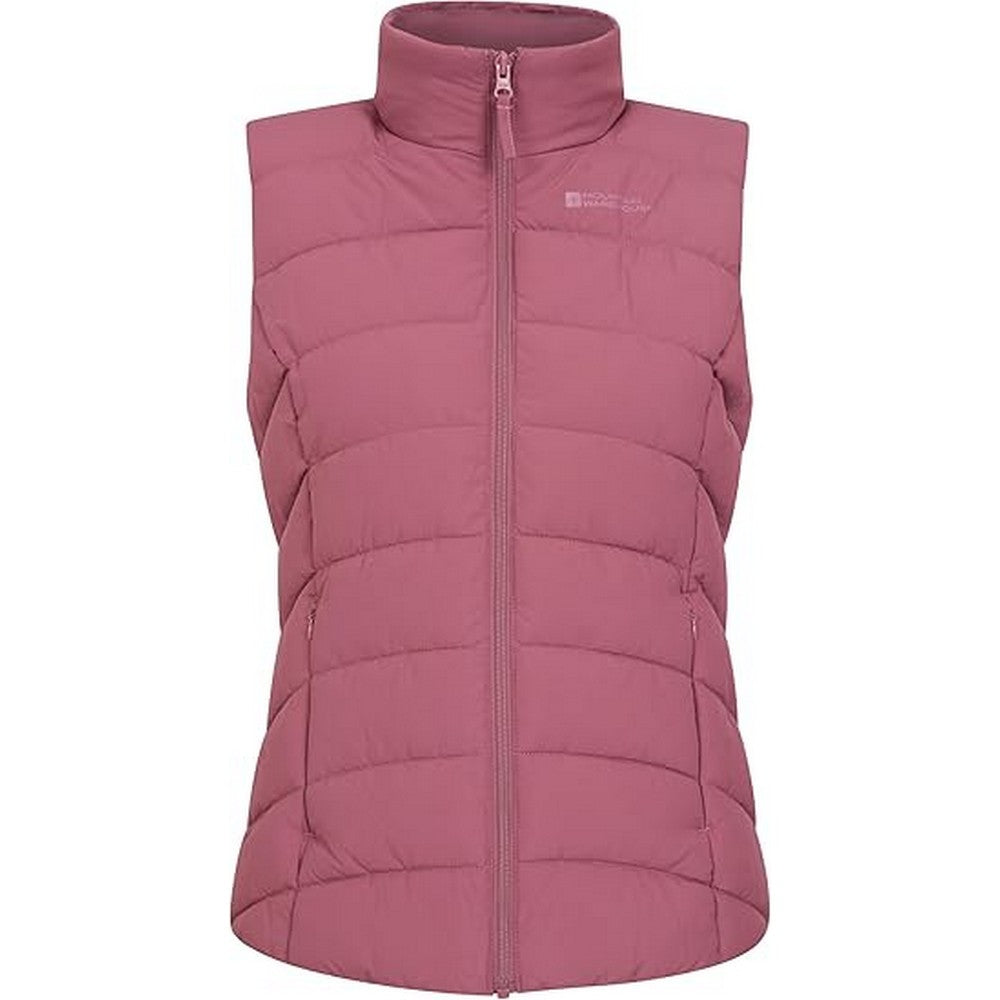 Pink - Front - Mountain Warehouse Womens-Ladies Opal Padded Gilet