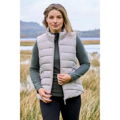 Light Beige - Front - Mountain Warehouse Womens-Ladies Opal Padded Gilet
