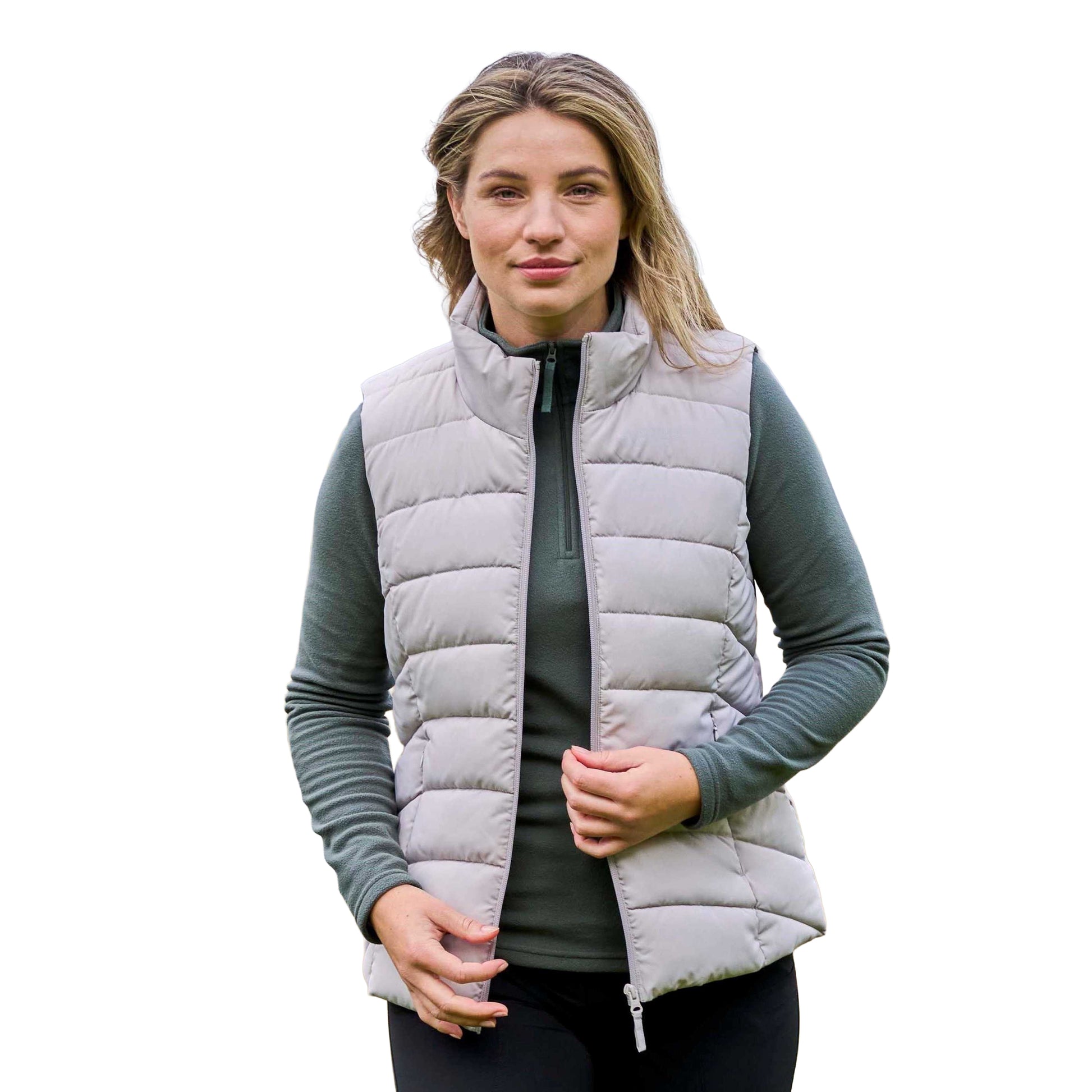 Light Beige - Pack Shot - Mountain Warehouse Womens-Ladies Opal Padded Gilet