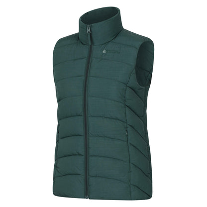 Dark Green - Close up - Mountain Warehouse Womens-Ladies Opal Padded Gilet