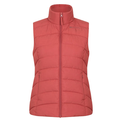 Burnt Orange - Front - Mountain Warehouse Womens-Ladies Opal Padded Gilet