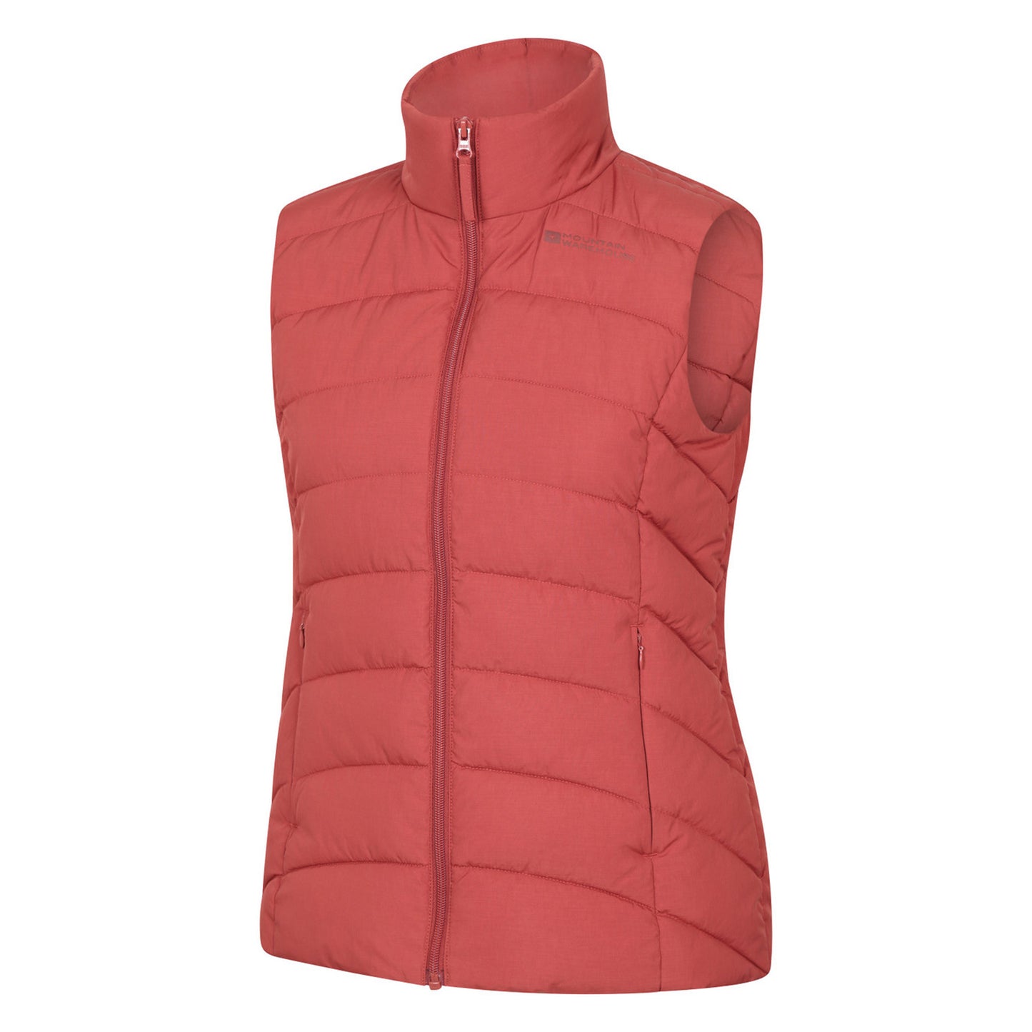 Burnt Orange - Side - Mountain Warehouse Womens-Ladies Opal Padded Gilet