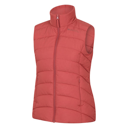 Burnt Orange - Side - Mountain Warehouse Womens-Ladies Opal Padded Gilet