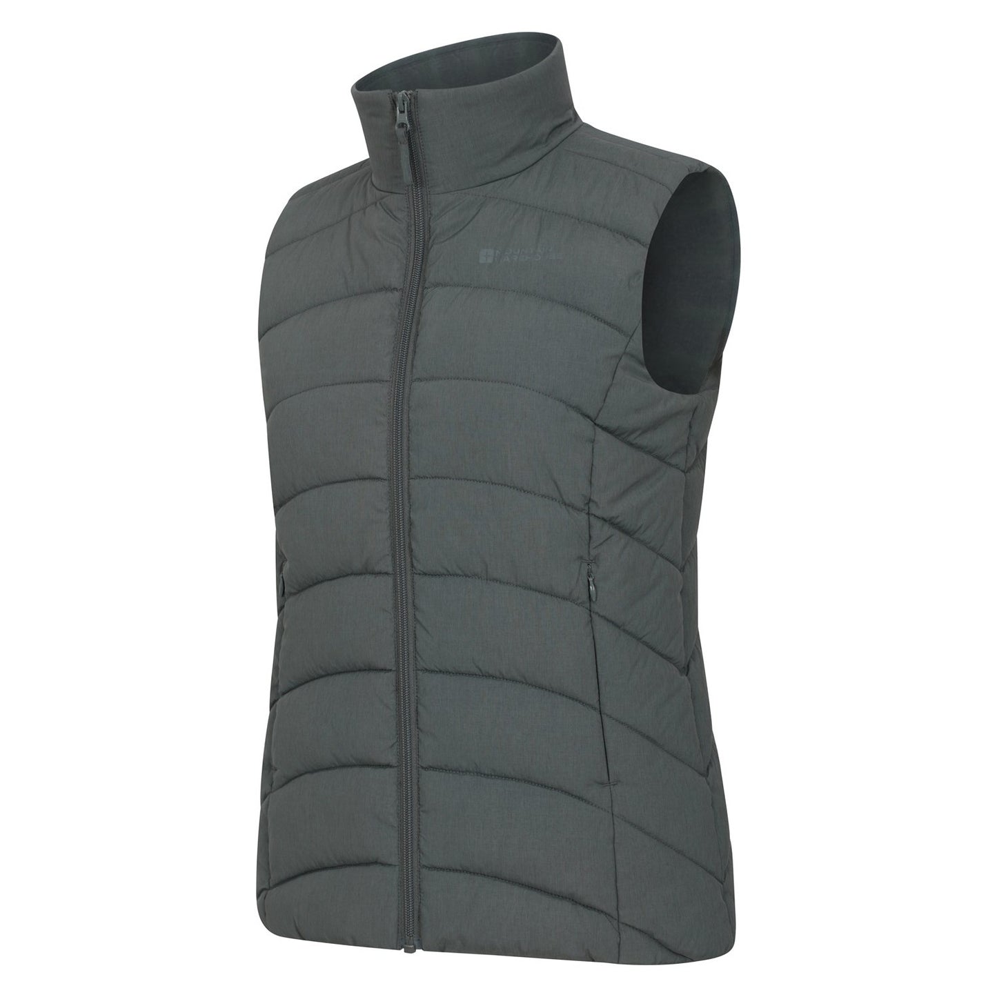 Dark Khaki - Lifestyle - Mountain Warehouse Womens-Ladies Opal Padded Gilet