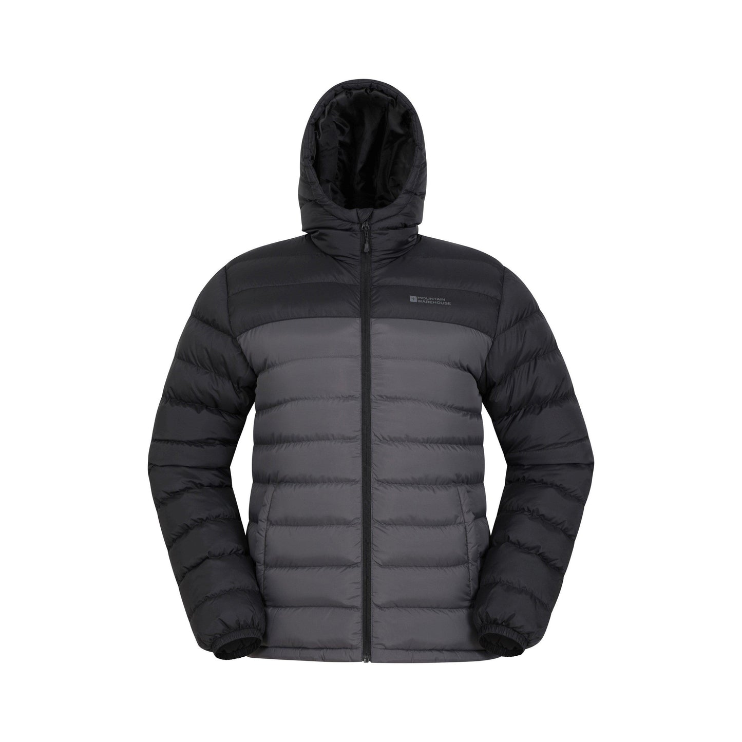 Medium Grey - Front - Mountain Warehouse Mens Seasons II Camo Padded Jacket