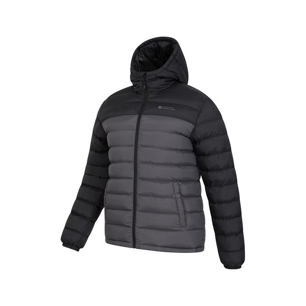 Medium Grey - Side - Mountain Warehouse Mens Seasons II Camo Padded Jacket