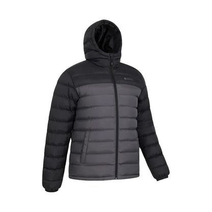Medium Grey - Lifestyle - Mountain Warehouse Mens Seasons II Camo Padded Jacket