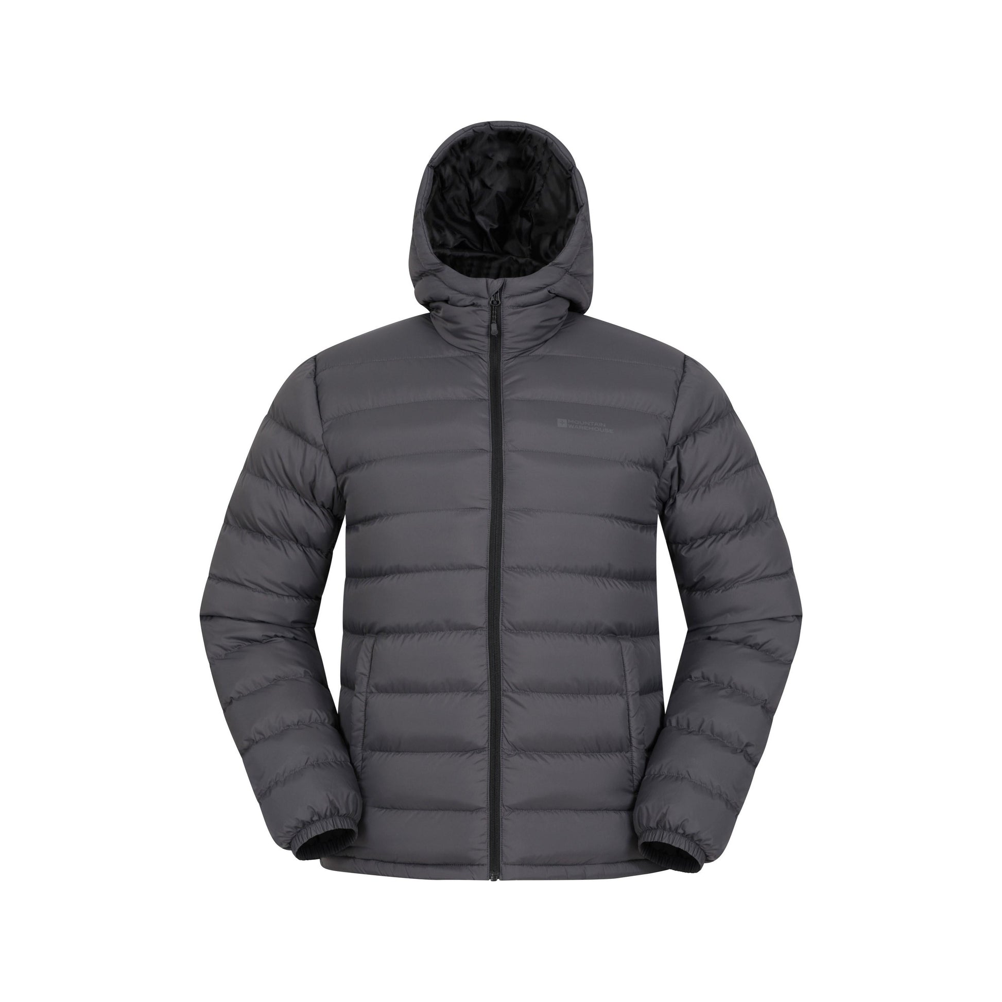 Grey - Front - Mountain Warehouse Mens Seasons II Camo Padded Jacket